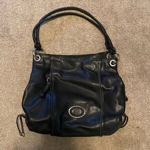 Giani Bernini Leather Shoulder Bag, Black